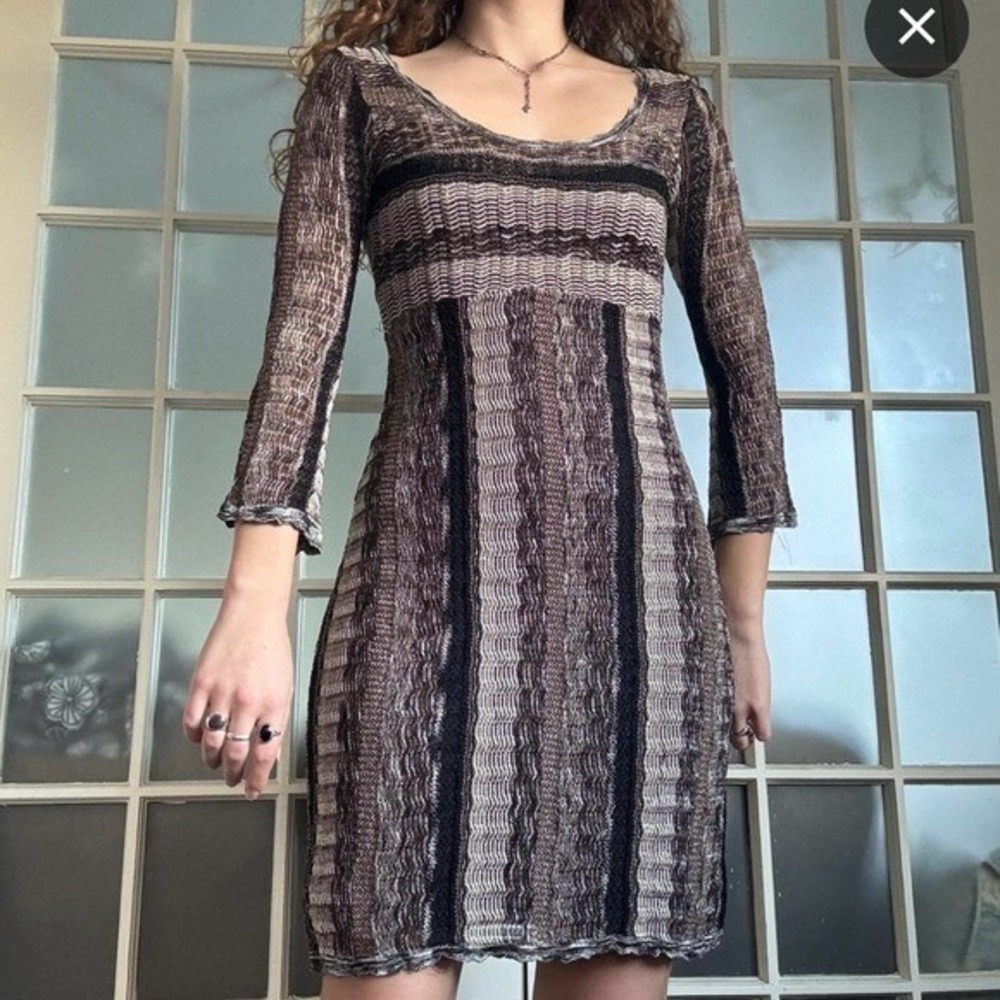 INC‎ INTERNATIONAL CONCEPTS.Crochet Dress w/metallic thread…